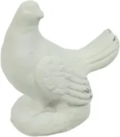 Countryfield ornament polystone orson vogel 9.5x15.5x17cm wit - thumbnail