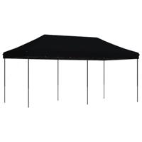 VidaXL Partytent inklapbaar pop-up 580x292x315 cm zwart - thumbnail