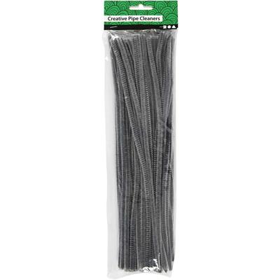 Creativ Company Chenille grijs 30cm, 50st. - thumbnail