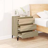 Dressoir 60x35x70 cm bewerkt hout sonoma eikenkleurig - thumbnail