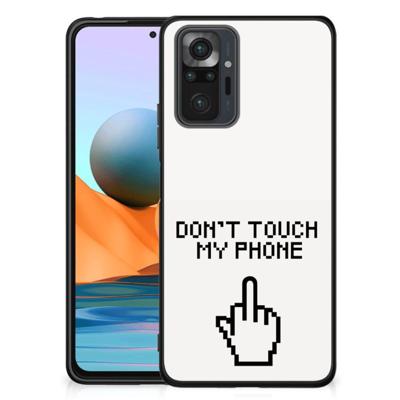 Xiaomi Redmi Note 10 Pro | Telefoon Hoesje | Finger Don&apos;t Touch My Phone