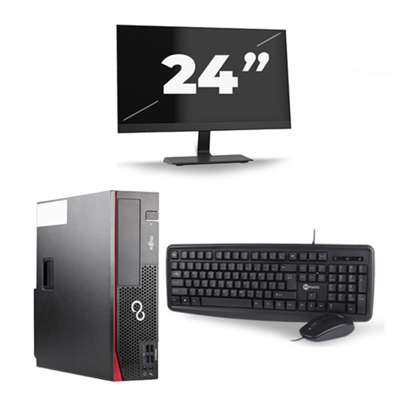 Fujitsu Esprimo D556 SFF - Intel Core i5-6e Generatie - 8GB RAM - 256GB SSD - Windows 11 + 1x 24 inch Monitor