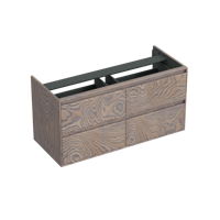 Onderkast Forzalaqua Reno 120x51x60 Cm 4 Lades Softclose Eiken Silver Grey - thumbnail