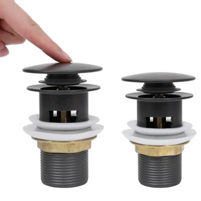 VidaXL Afvoer pop-up met overloop 6,4x6,4x9,1 cm grijs