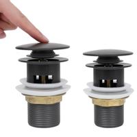 Afvoer pop-up met overloop 6,4x6,4x9,1 cm grijs - thumbnail
