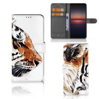 Hoesje Sony Xperia 1 II Watercolor Tiger - thumbnail