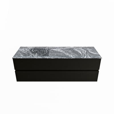 MONDIAZ VICA-DLUX 150cm badmeubel onderkast Urban 2 lades. Inbouw wastafel CLOUD links 1 kraangat, kleur Lava. MONDIAZ VICA-DLUX 150cm badmeubel onderkast Urban 2 lades. Inbouw wastafel CLOUD links 1 kraangat, kleur Lava.