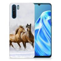 OPPO A91 | TPU Hoesje | Paarden - thumbnail
