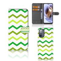Motorola Moto G31 | G41 | Telefoon Hoesje | Zigzag Groen - thumbnail