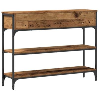 Wandtafel met lade Oudhout 72.5 x 25 x 75 cm Bewerkt hout