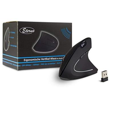 Inter-Tech KM-206R muis RF draadloos + USB Optisch 1600 DPI Ambidextrous