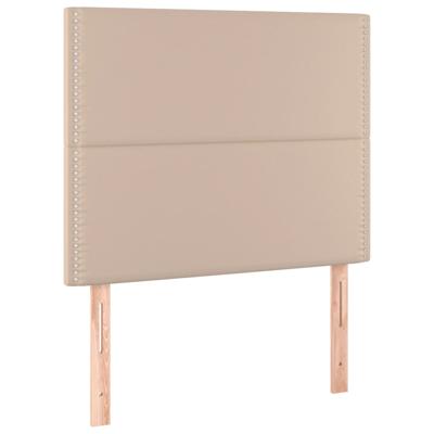 Boxspring met matras kunstleer cappuccinokleurig 180x200 cm - thumbnail
