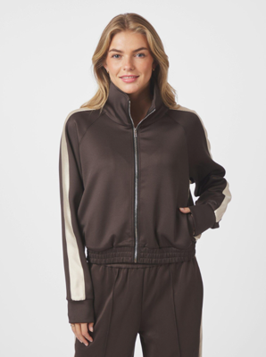 Neo Noir Vera Track Suit Blouse Dark Brown