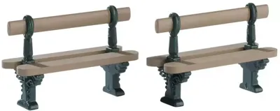Lemax double seated bench s/2 kerstdorp accessoire 2017