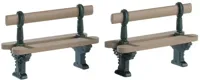 Lemax double seated bench s/2 kerstdorp accessoire 2017 - thumbnail