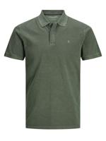 JACK & JONES ESSENTIALS regular fit polo JJEWASHED olijfgroen - thumbnail