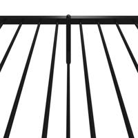 Bedframe met hoofd- en voeteneinde metaal zwart 90x200 cm - thumbnail