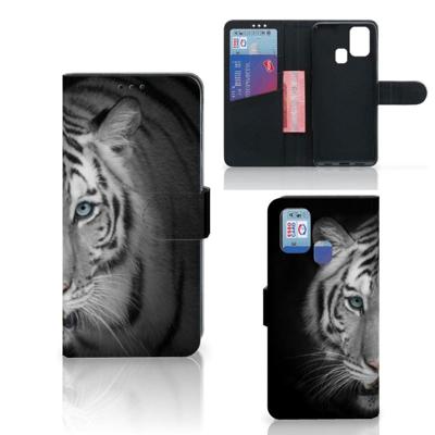 Samsung Galaxy M31 | Telefoonhoesje | Met pasjeshouder | Tijger