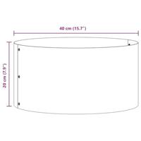 VidaXL Plantenring zilver 40 x 40 x 20 cm gegalvaniseerd staal - thumbnail