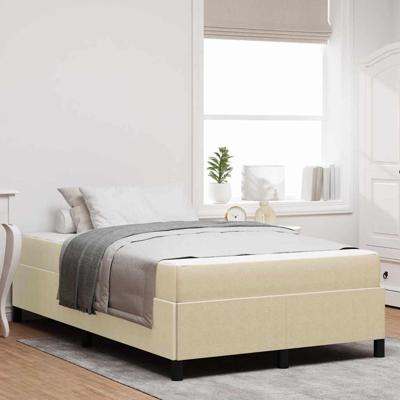 Bedframe Lichtgroen Grijs 120 x 200 cm Katoenen stof