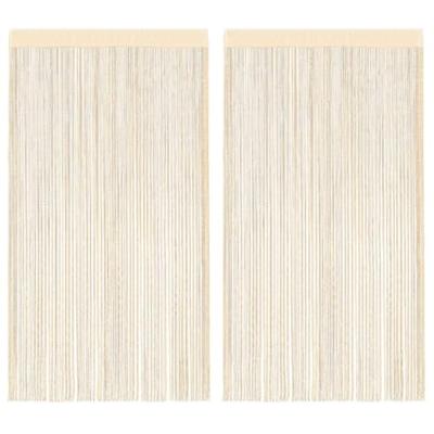 VidaXL Draadgordijnen 100x250 cm crème 2 st VidaXL Draadgordijnen 100x250 cm crème 2 st