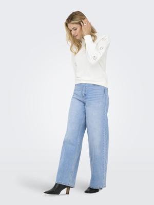 Only Onlfemme L/s Ub Swt Noos Sweater Cloud Dancer