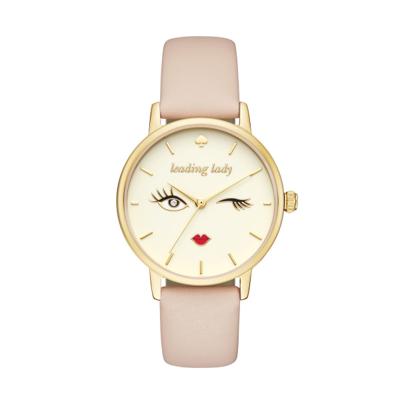 Horlogeband Kate Spade New York KSW9025 Leder Roze 16mm