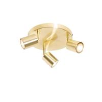 QAZQA Moderne plafondlamp messing verstelbaar rond 3-lichts - Java - thumbnail