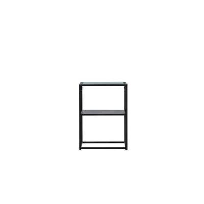 Nohr Bijzettafel 'Ebonie' Glas, 40 x 40cm