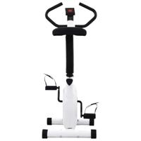 VidaXL Hometrainer met bandweerstand wit - thumbnail