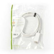 Videokabel - DisplayPort / HDMI - Mini DisplayPort (M) naar HDMI (M) - 2 m - wit - rond - thumbnail