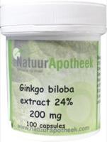 Natuurapotheek Ginkgo biloba 24% 200mg 100 Capsules - thumbnail