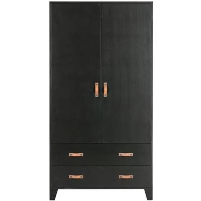 WOOOD Kledingkast 'Dian' 180 x 94cm, kleur Diep Zwart