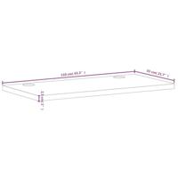 Bureaublad 110x55x2,5 cm massief beukenhout - thumbnail