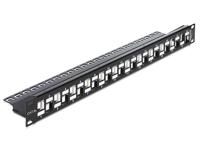 DeLOCK Keystone Patchpanel 19" 24 Port patchpaneel - thumbnail