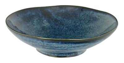 Kobaltblauw Japans Steengoed Bord - Cobalt Blue Serie - 17 x 4.9cm