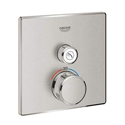 Opbouwdeel GROHE Grohtherm Smartcontrol Douche T, Vierkant Supersteel Opbouwdeel GROHE Grohtherm Smartcontrol Douche T, Vierkant Supersteel