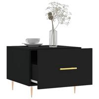 Salontafels 2 st 50x50x40 cm bewerkt hout zwart - thumbnail