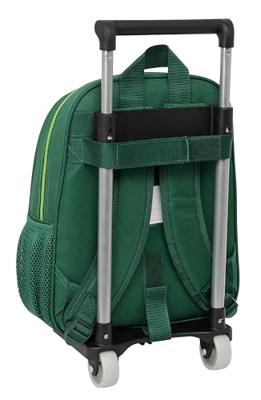 Schoolrugzak met Wielen Real Betis Balompié Groen 28 x 34 x 10 cm