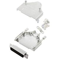 TRU COMPONENTS TCMHDM25HDP44K 7709632 D-sub male connectorset 180 ° Aantal polen: 44 Soldeerkelk 1 stuk(s) - thumbnail