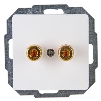 Kopp 921502009 Luidsprekerstekkerdoos Inzetstuk HK05 Arctisch-wit 1 stuk(s)