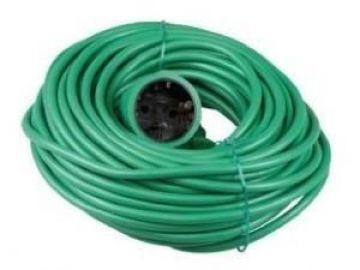 Verlengsnoer PVC groen 2x1qmm 20m - 1167052 Verlengsnoer PVC groen 2x1qmm 20m - 1167052