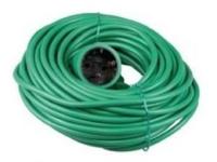 Verlengsnoer PVC groen 2x1qmm 20m - 1167052 - thumbnail