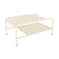 Fermob Luxembourg tuintafel laag 90x55 cm Beige Latte - thumbnail