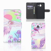 Microsoft Lumia 640 XL Telefoonhoesje met Pasjes Bird - thumbnail