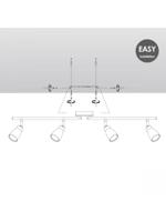 Light depot - LED opbouwspot Alba 4 lichts - 81 cm - aluminium - Outlet - thumbnail
