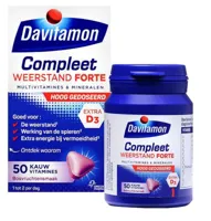 Davitamon Compleet weerstand hoog gedoseerd 50 Kauwtabletten - thumbnail