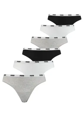 6-Pack dames strings - Katoenen strings dames multipack - Voordeelverpakking