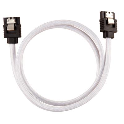 Corsair Hoogwaardige ommantelde SATA-kabel 60 cm (witte kleur)