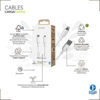 Kabel USB naar Lightning Muvit for Change Zwart 1,2 m - thumbnail